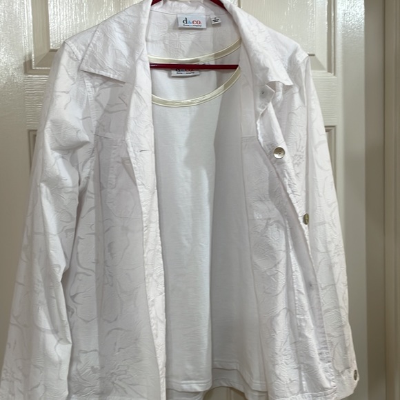 NWOT 2 PC Denim&Co Jacket and Tank - Picture 3 of 7